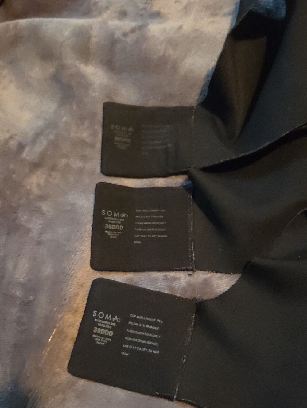 3 Soma Vanishing 360 Seamless Black Wireless T-Shirt Bra - Picture 3 of 6